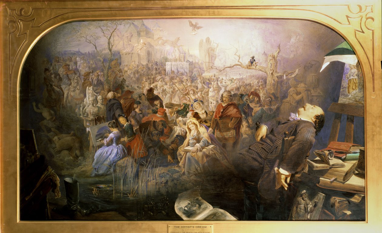 Konstnärens dröm av Edward Henry Corbould