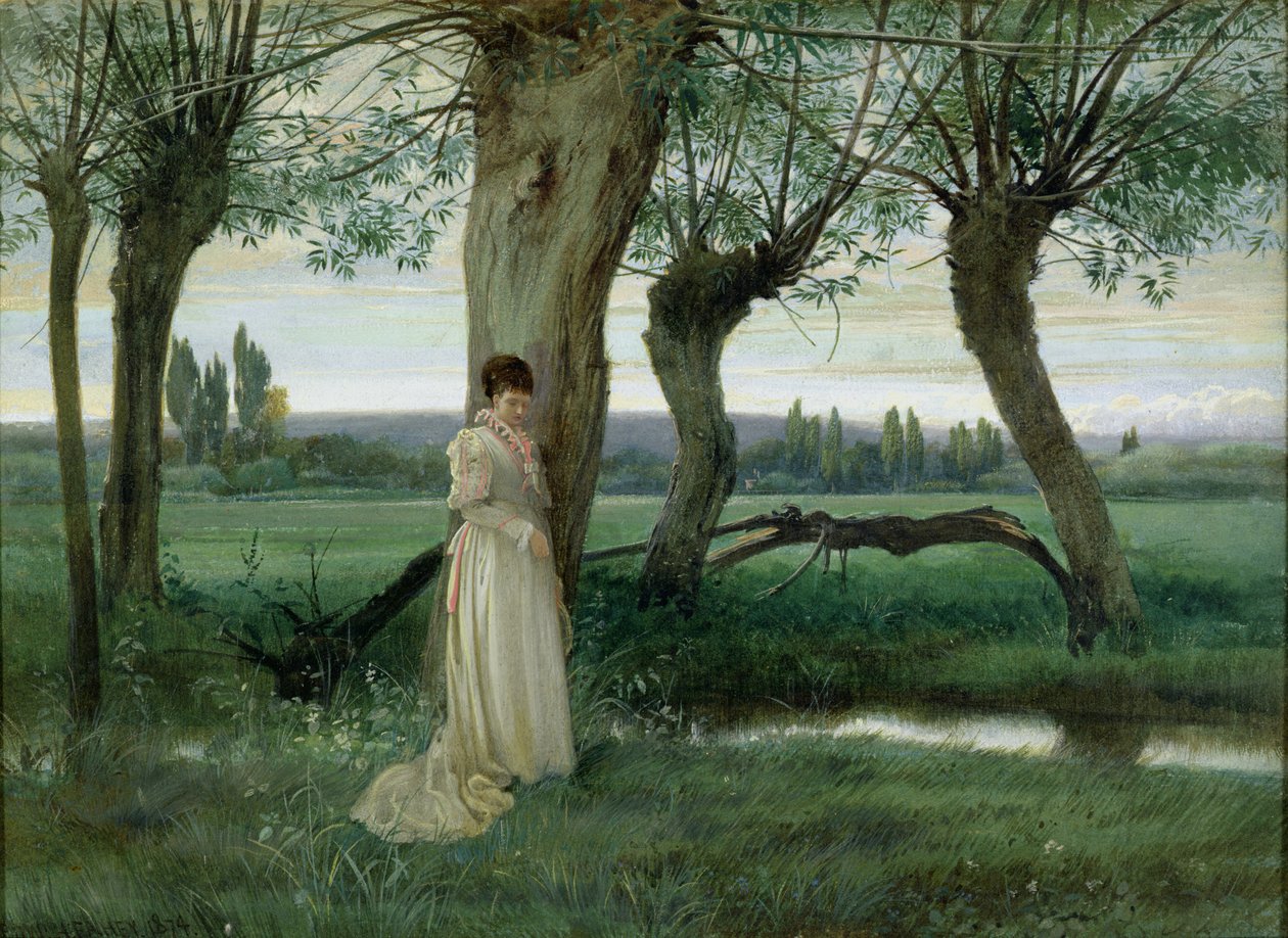 Vid bäcken, 1874 av Edward Henry Fahey