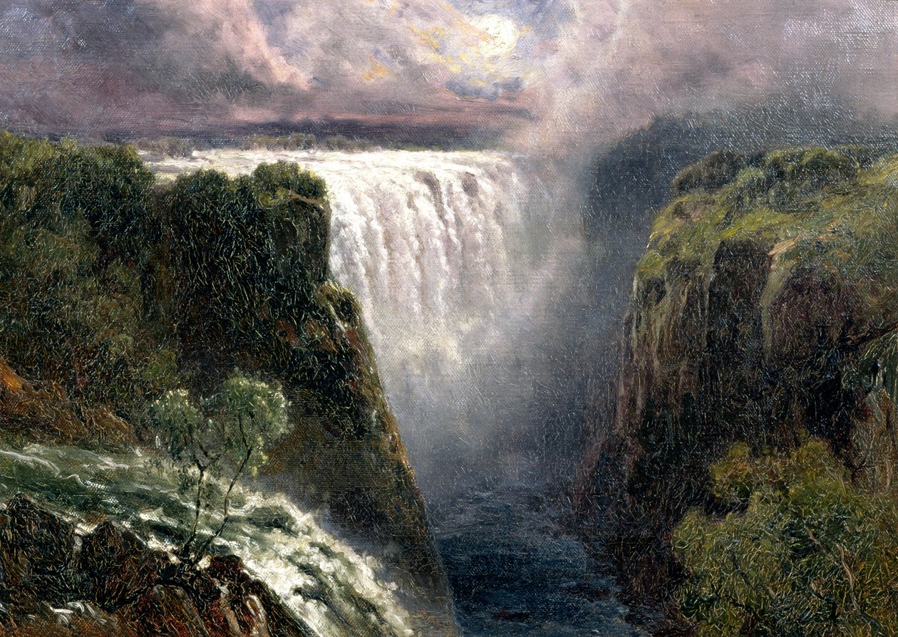 Utsikt över Victoriafallen av Edward Henry Holder