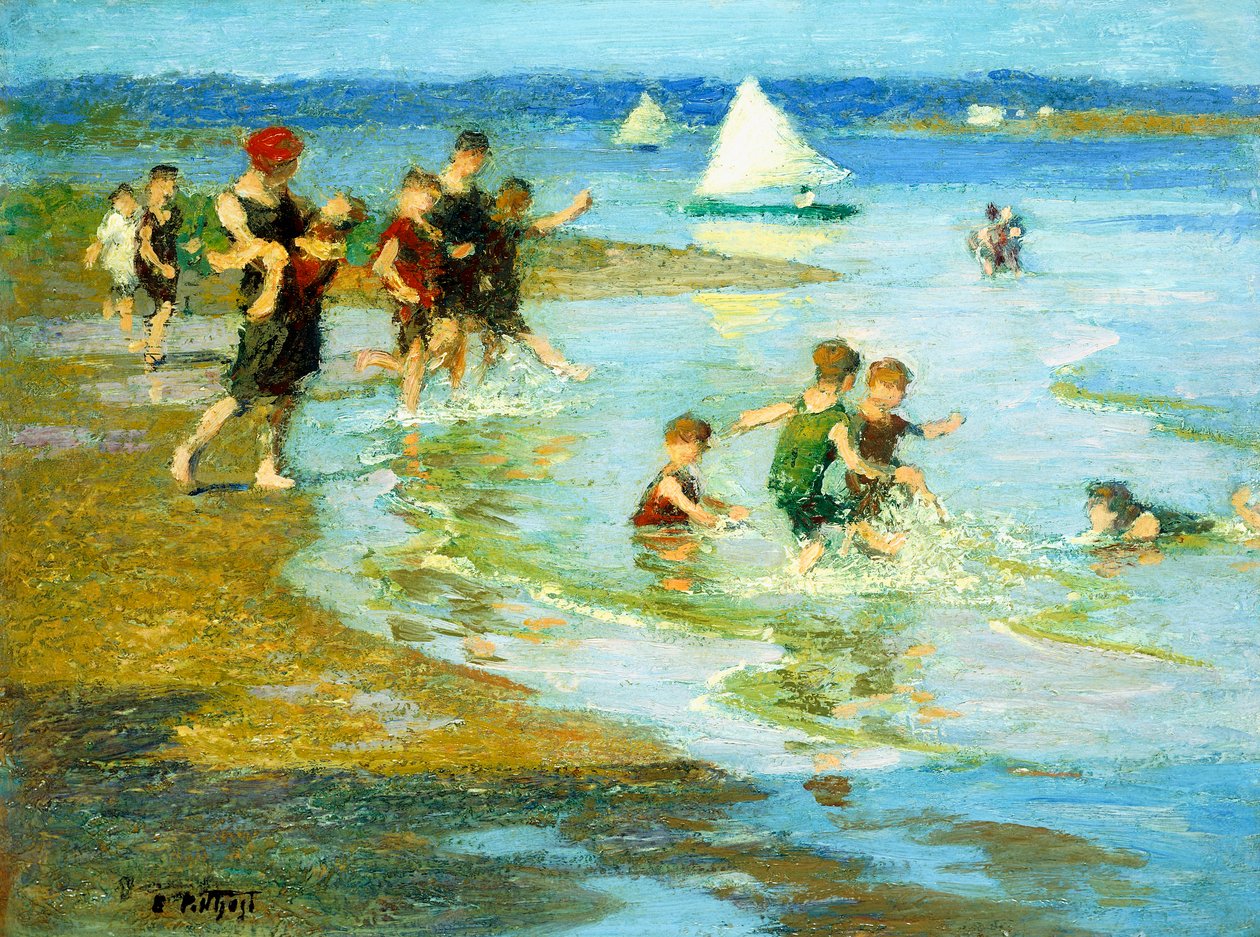 Barn på Play on the Beach, av Edward Henry Potthast