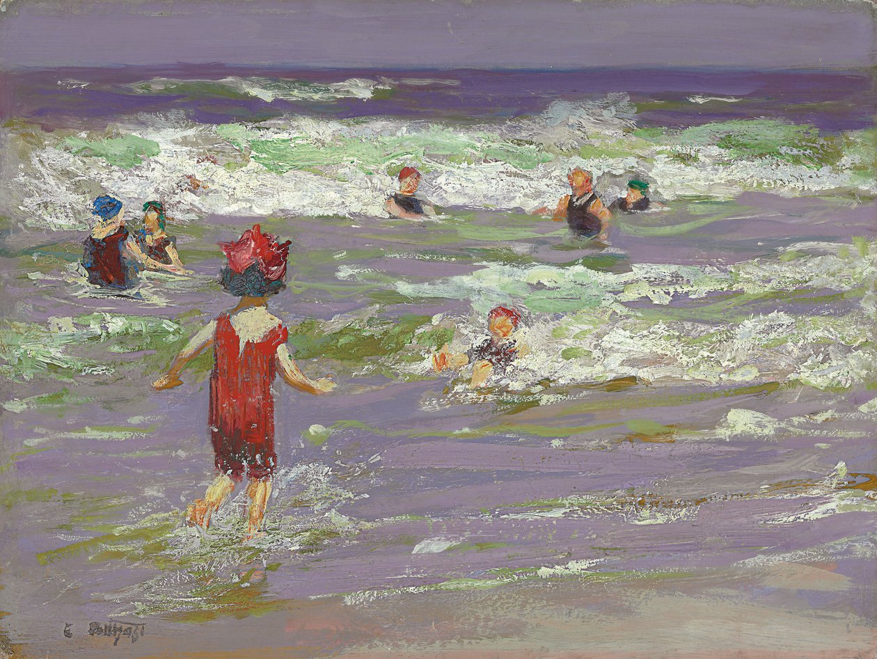 Lilla havsbadaren av Edward Henry Potthast