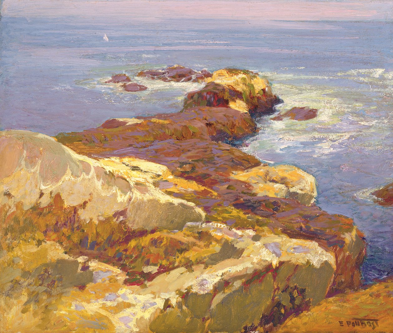 Stenar och hav av Edward Henry Potthast