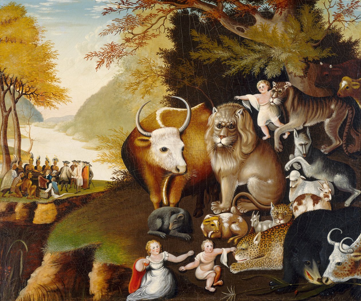 Fredliga kungariket, c.1834 av Edward Hicks