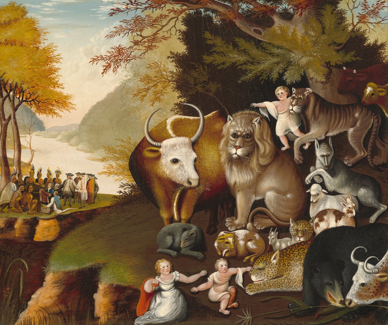 Fredliga kungariket, c. 1834. av Edward Hicks