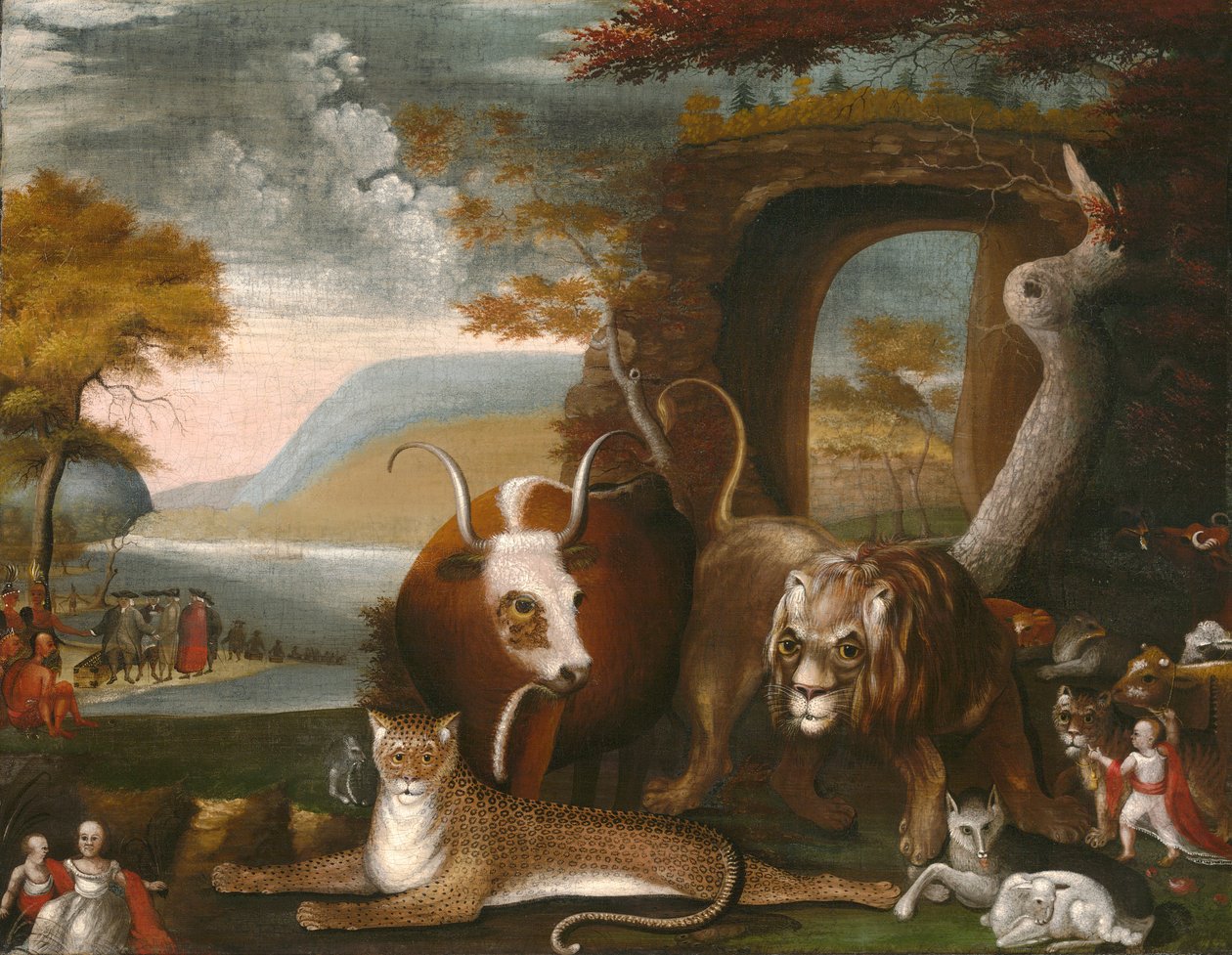 The Peaceable Kingdom och Penn av Edward Hicks