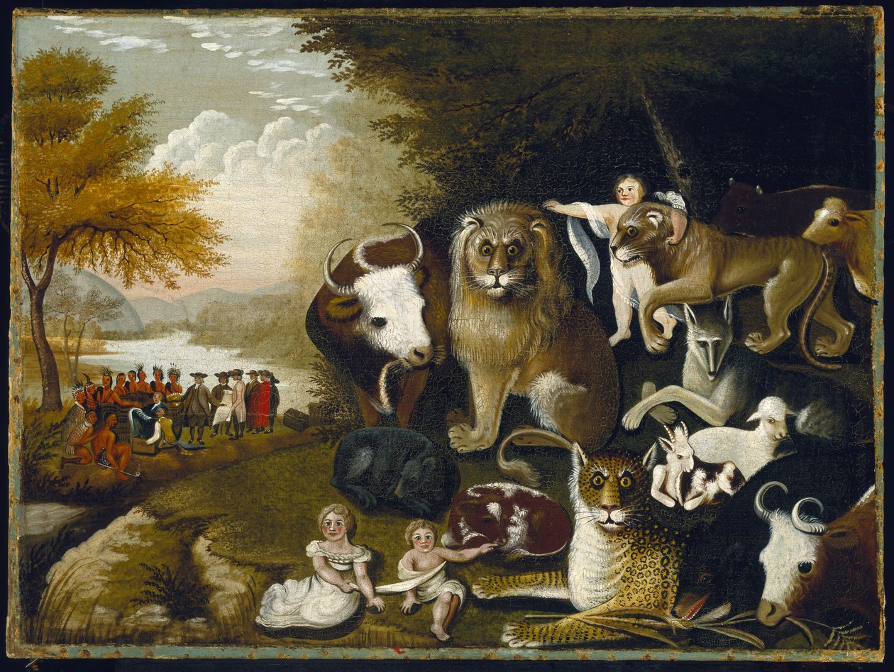 Det fredliga kungariket, c.1833-34 av Edward Hicks