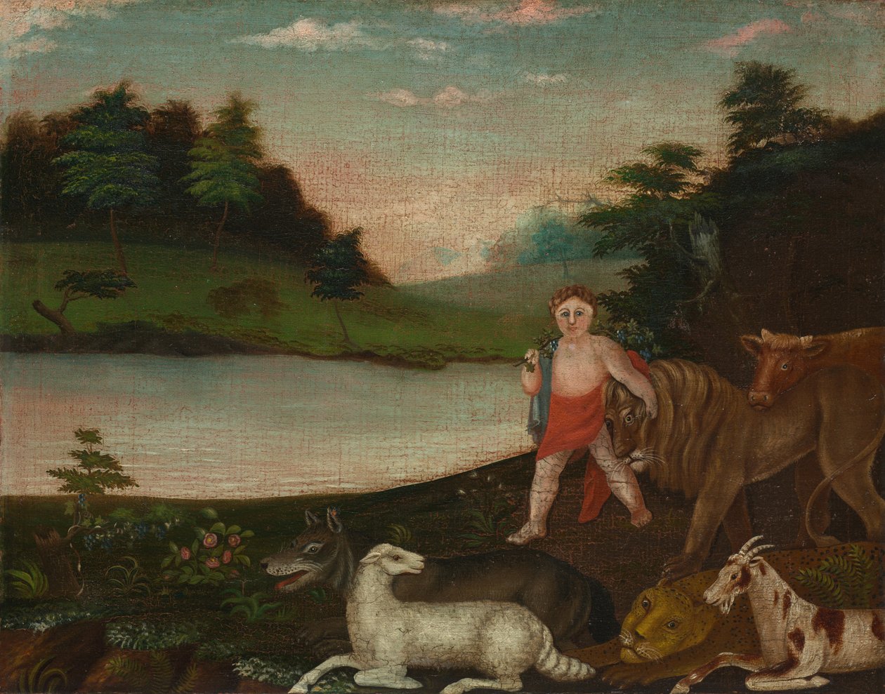 Det fredliga kungariket, ca. 1816-1818. av Edward Hicks