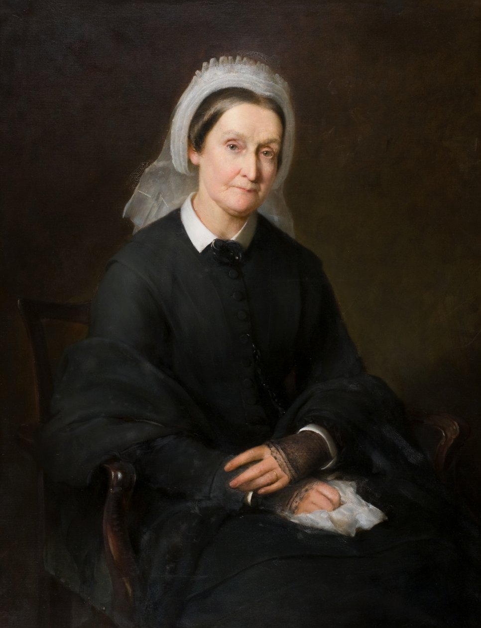 Mrs Elizabeth Molison (1801-1888) av Edward Hughes