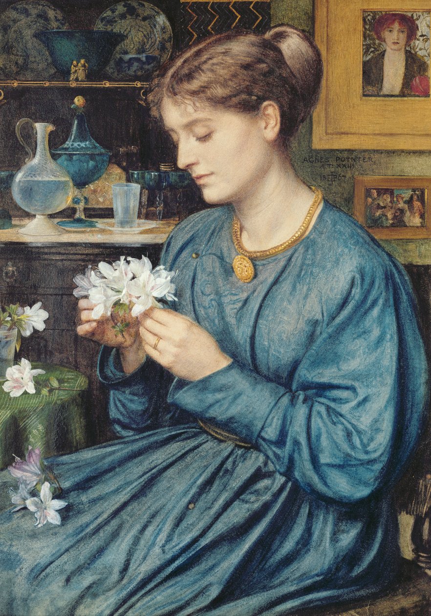 Porträtt av Agnes Poynter, 1867 av Edward John Poynter