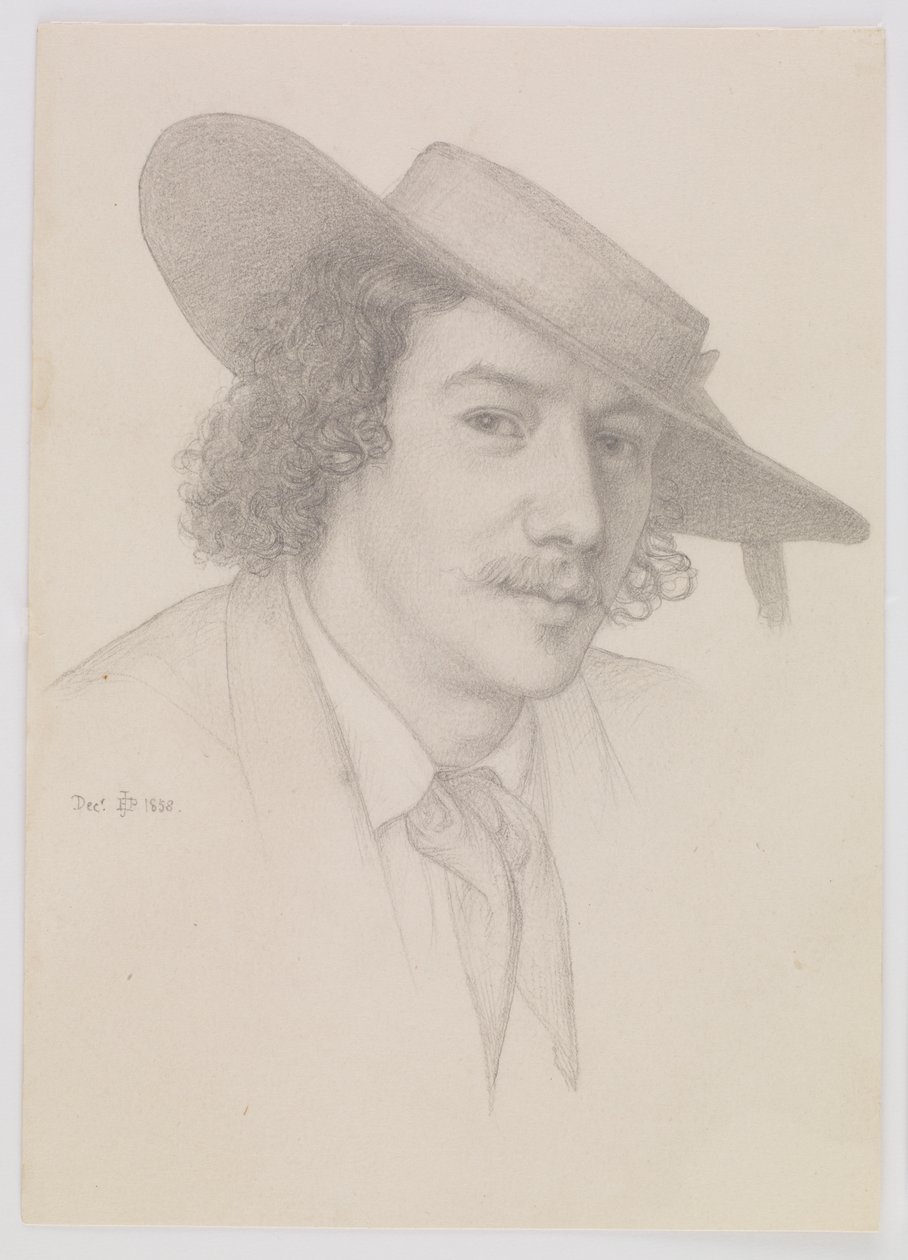 Porträtt av Whistler, 1858. av Edward John Poynter