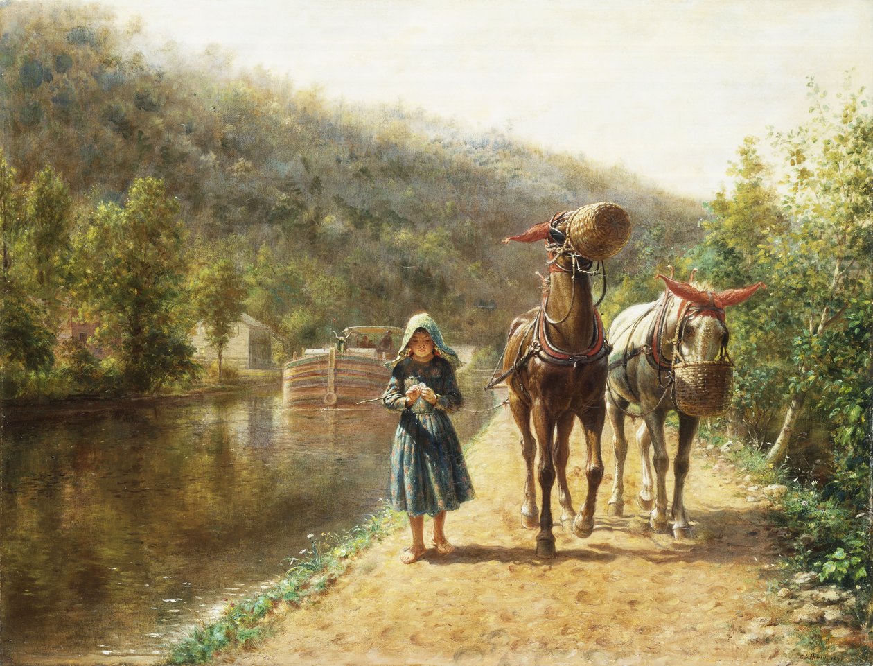 På dragbanan, av Edward Lamson Henry