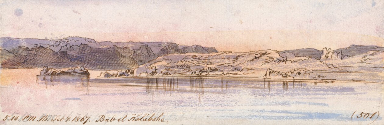 Bab el Kalabshe av Edward Lear