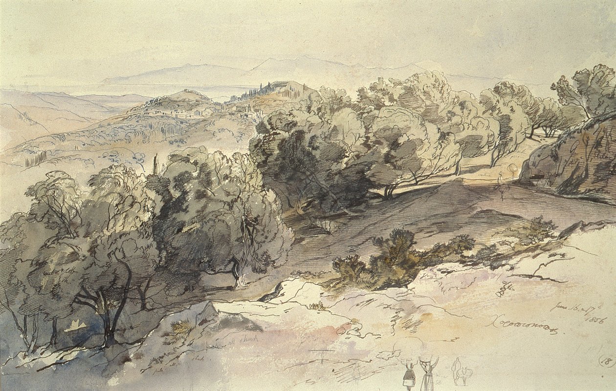 Choripiscopy, Grekland av Edward Lear