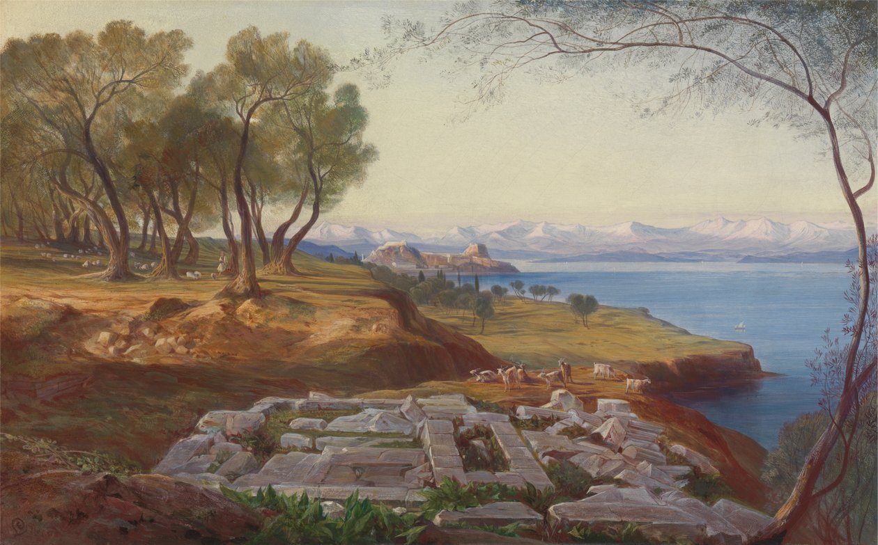 Korfu från Ascension av Edward Lear