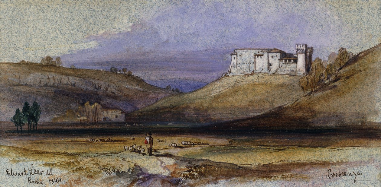 Crescenza, 1844 av Edward Lear