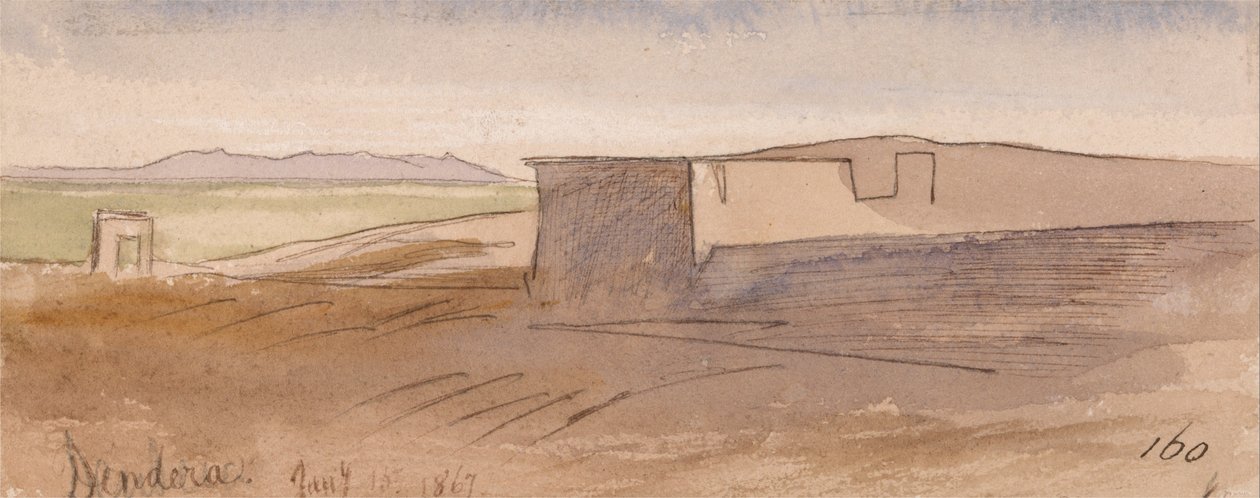 Dendera av Edward Lear