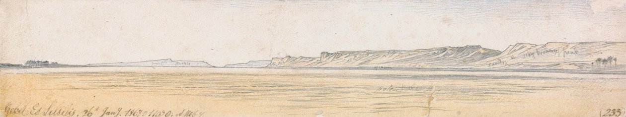 Gebel Es Silsilis av Edward Lear