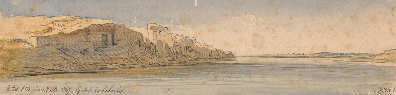 Gebel Es Silsilis av Edward Lear