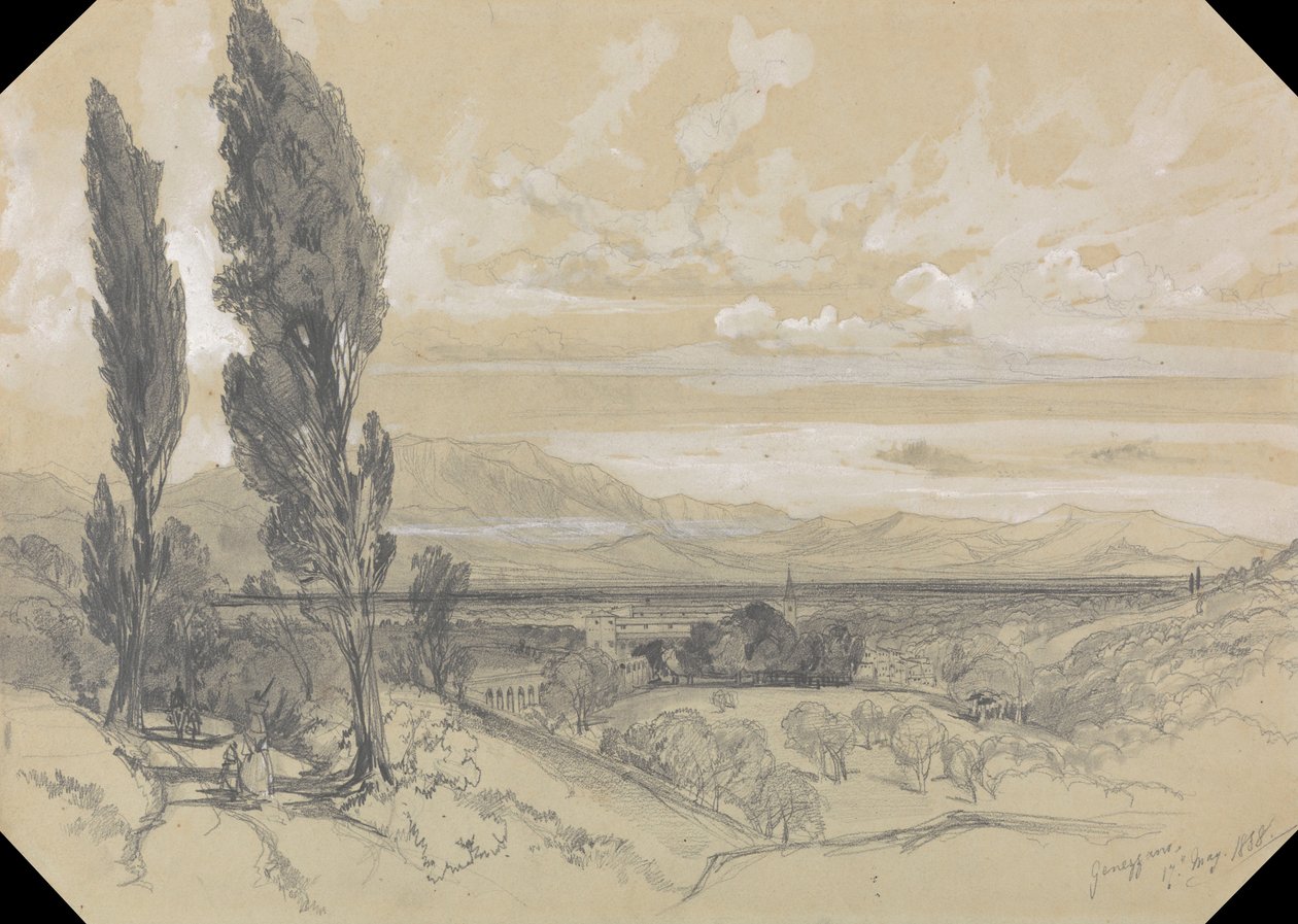 Genezzano, den 17 maj 1838 av Edward Lear