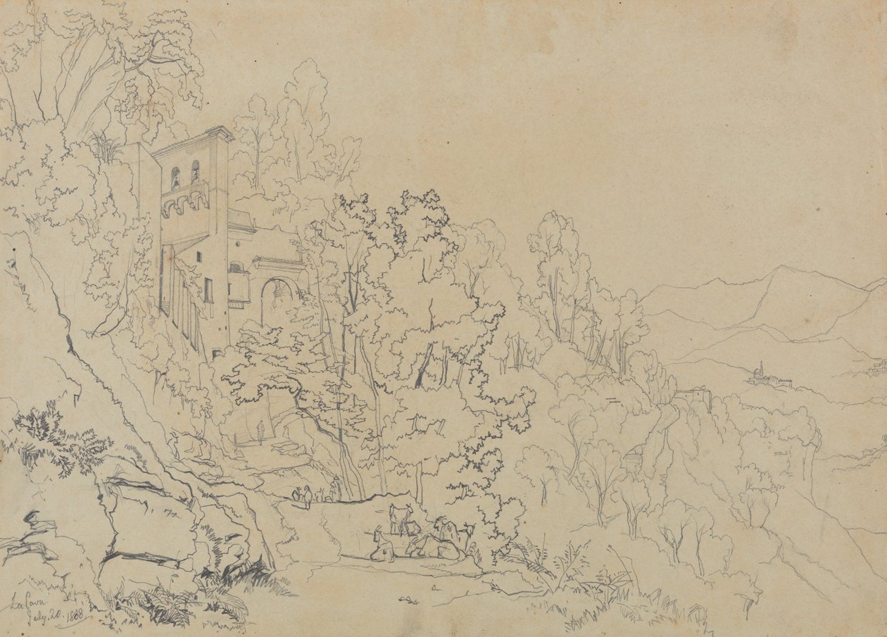 La Cava, den 20 juli 1838 av Edward Lear