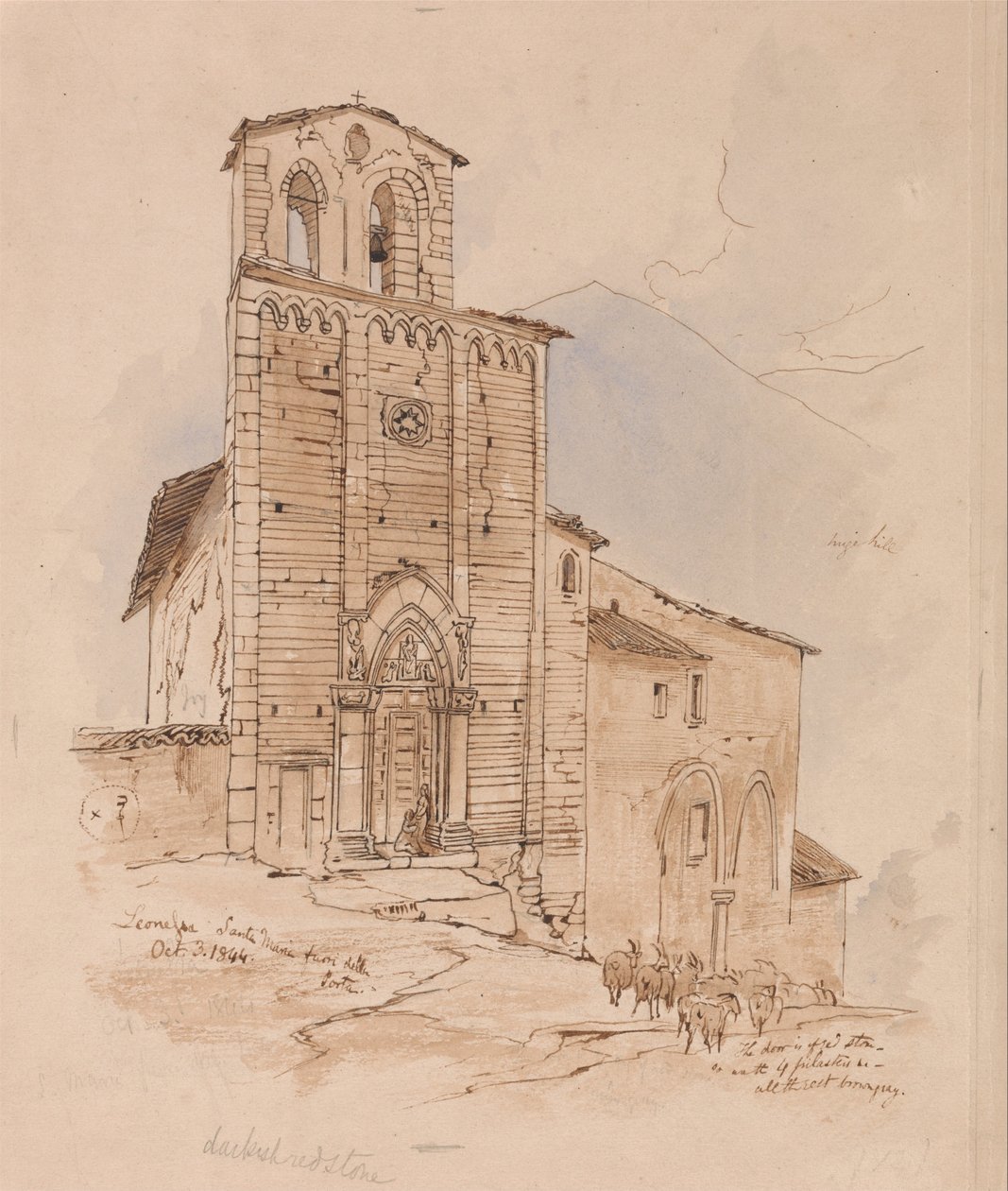 Leonessa, den 3 oktober 1844 av Edward Lear
