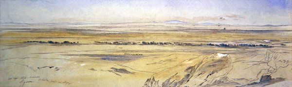Lycaion, Arcadia av Edward Lear