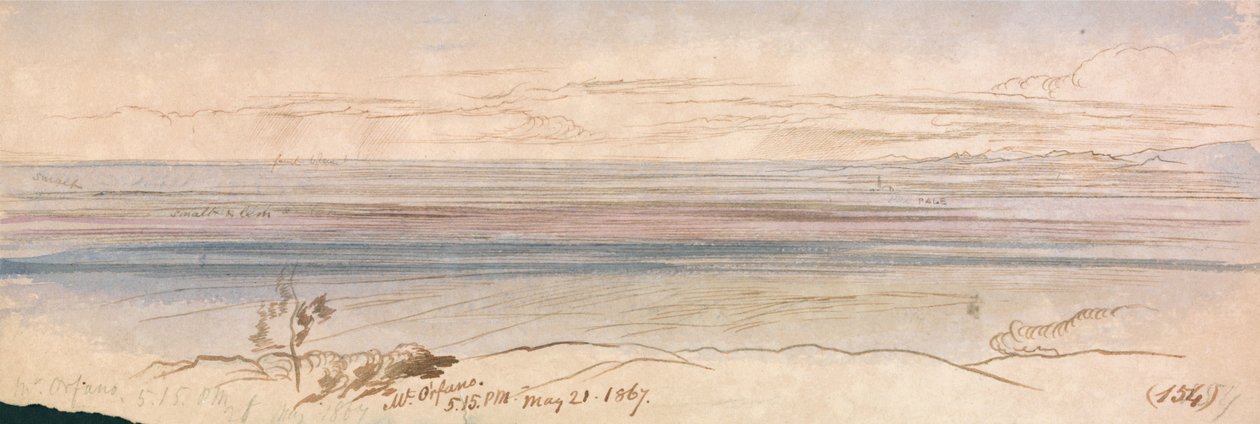 Mt. Orfano av Edward Lear