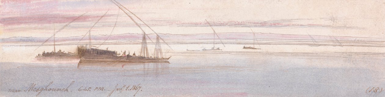 Nära Mesghouneh av Edward Lear