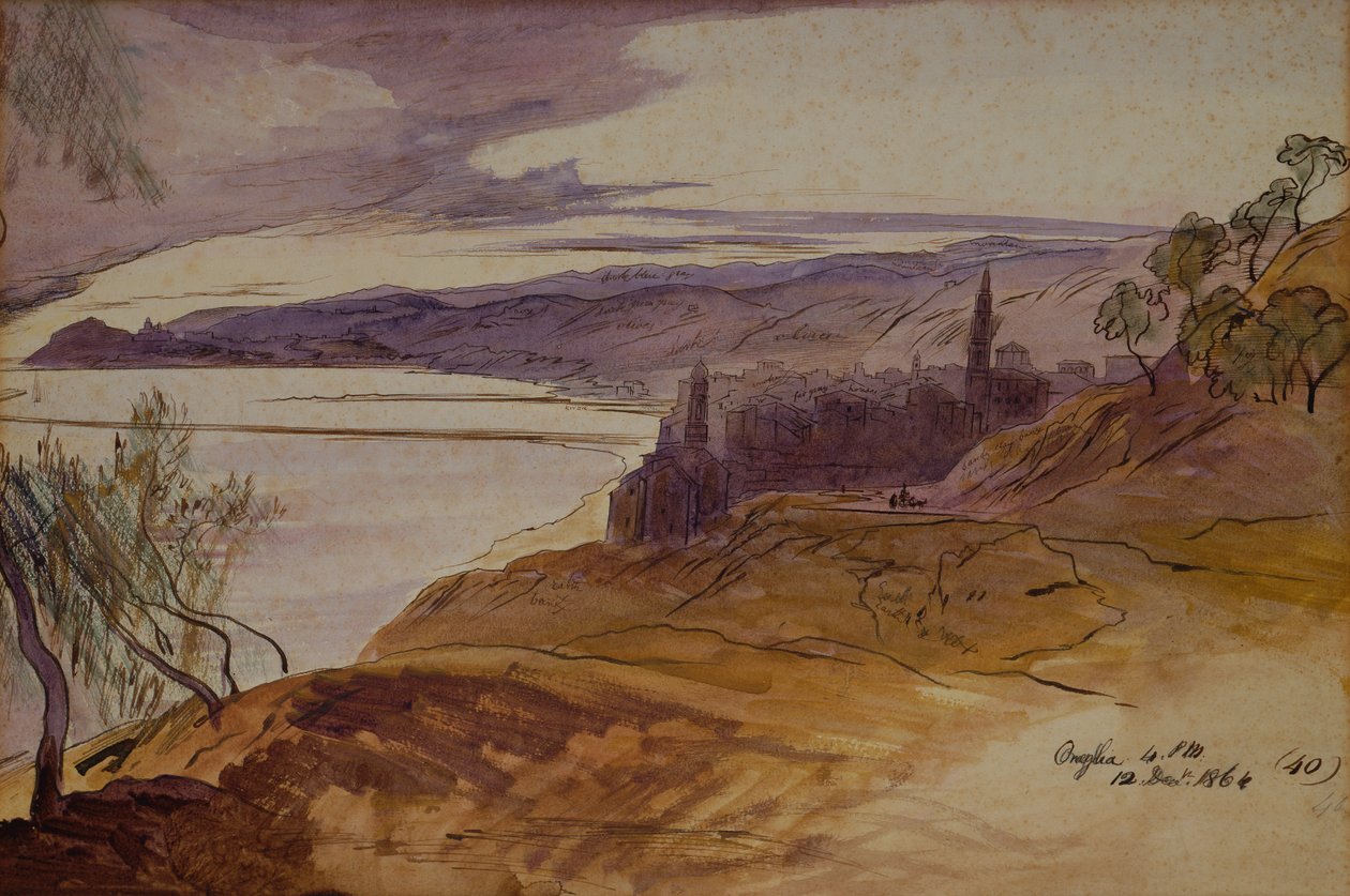 Oneglia av Edward Lear