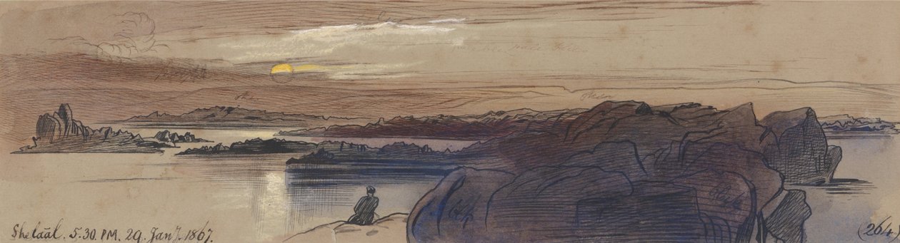Shelaal, kl. 05.30, 29 januari 1867 (264) av Edward Lear