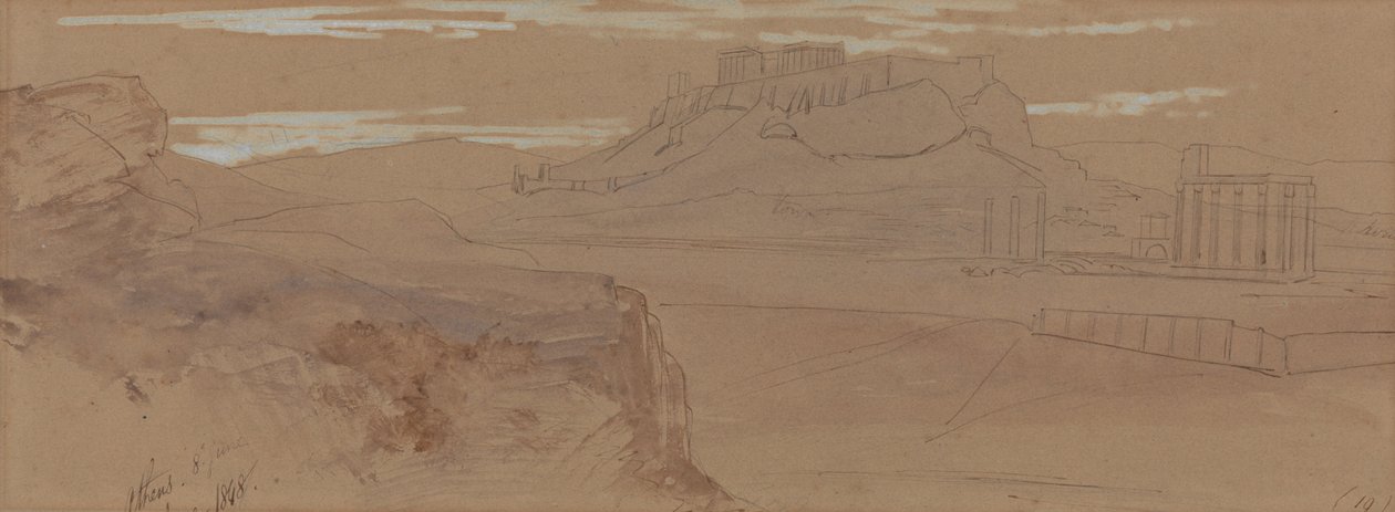 Skisser av Aten av Edward Lear