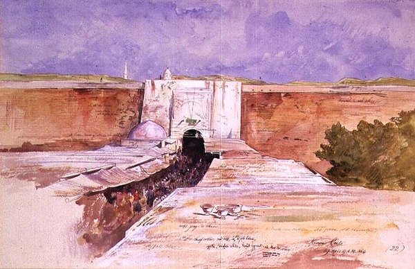 Basaren Kanea, Kreta av Edward Lear