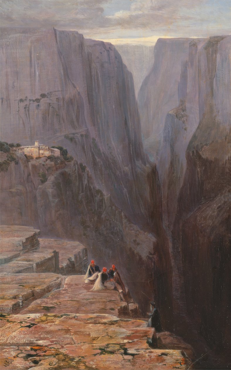 Zagori, Grekland, 1860. av Edward Lear