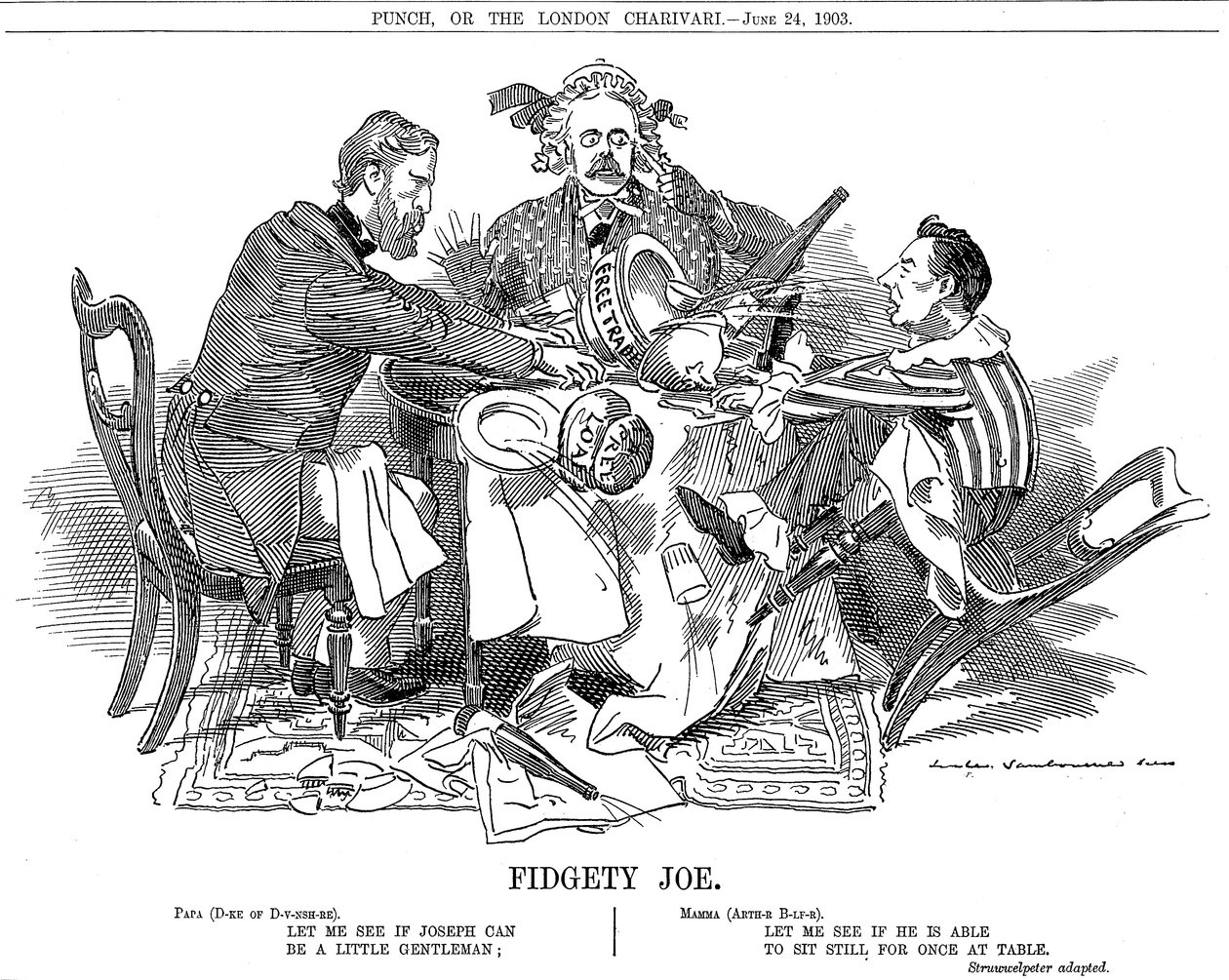 Fidgety Joe, 1903 av Edward Linley Sambourne