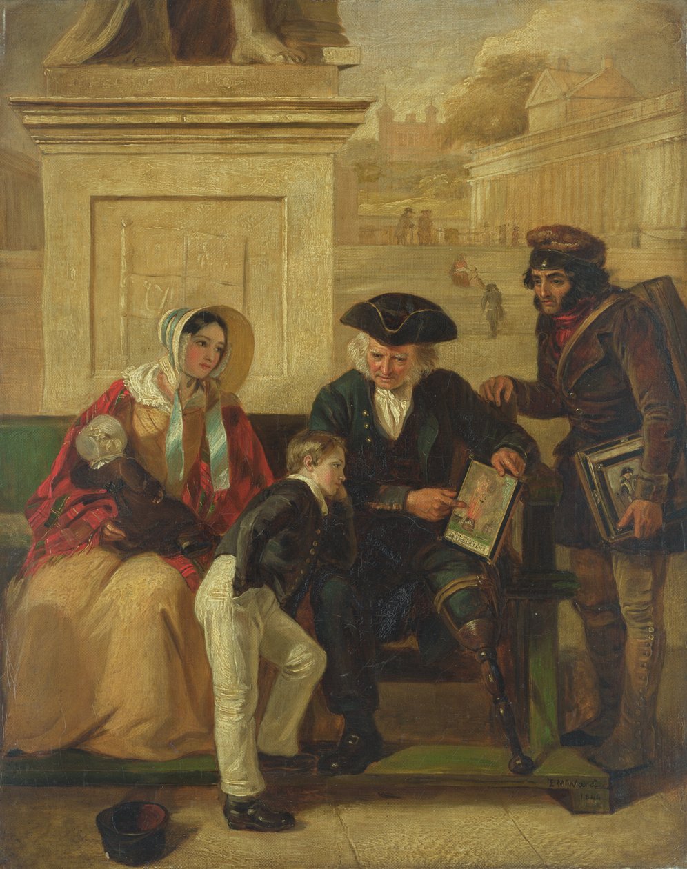 Veteranen från Aboukir, 1844 av Edward Matthew Ward