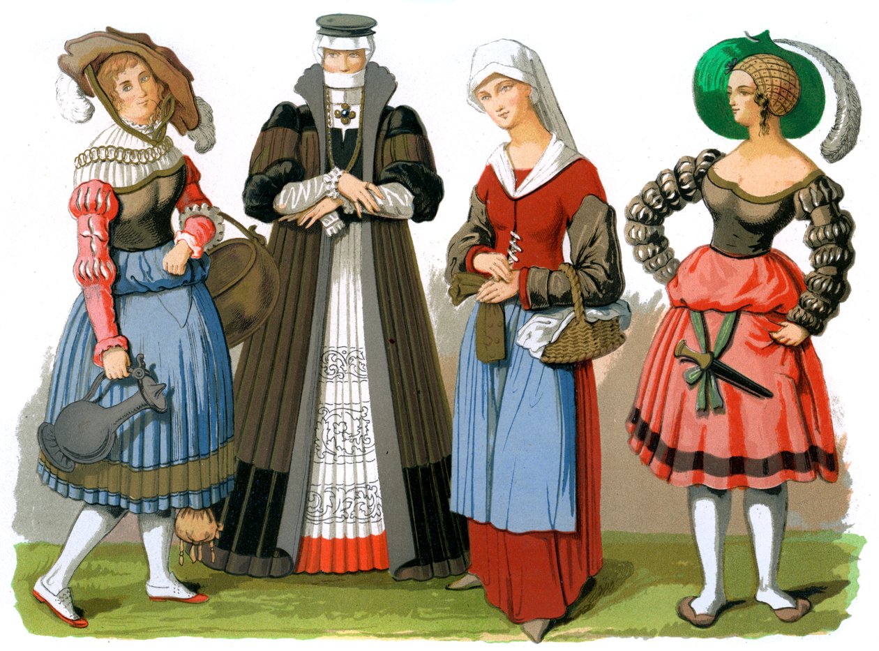Schweiziska dräkter, 1400-1500-talet 1849. av Edward May