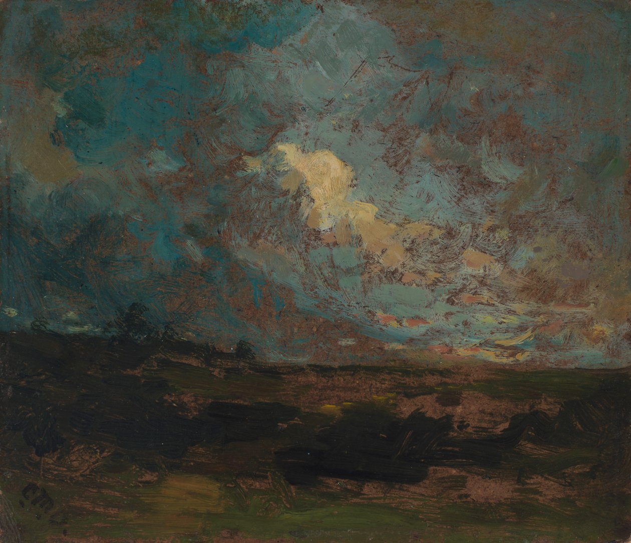 Efter duschen, ca. 1883-1887. av Edward Mitchell Bannister