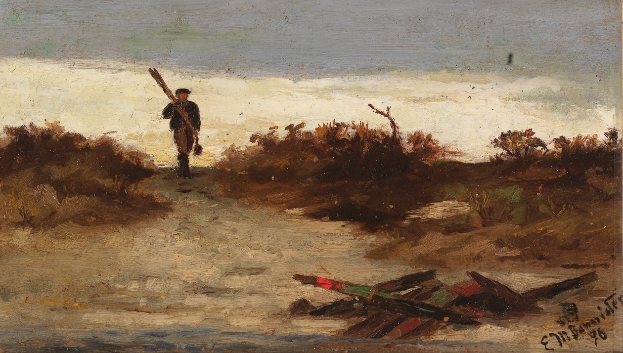 Fiskare vid vatten av Edward Mitchell Bannister