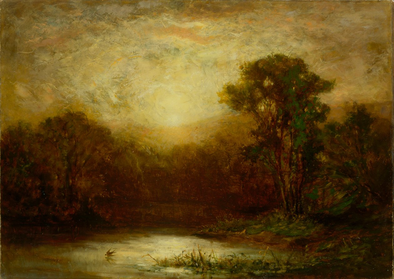 Solnedgång, ca. 1875-1880. av Edward Mitchell Bannister