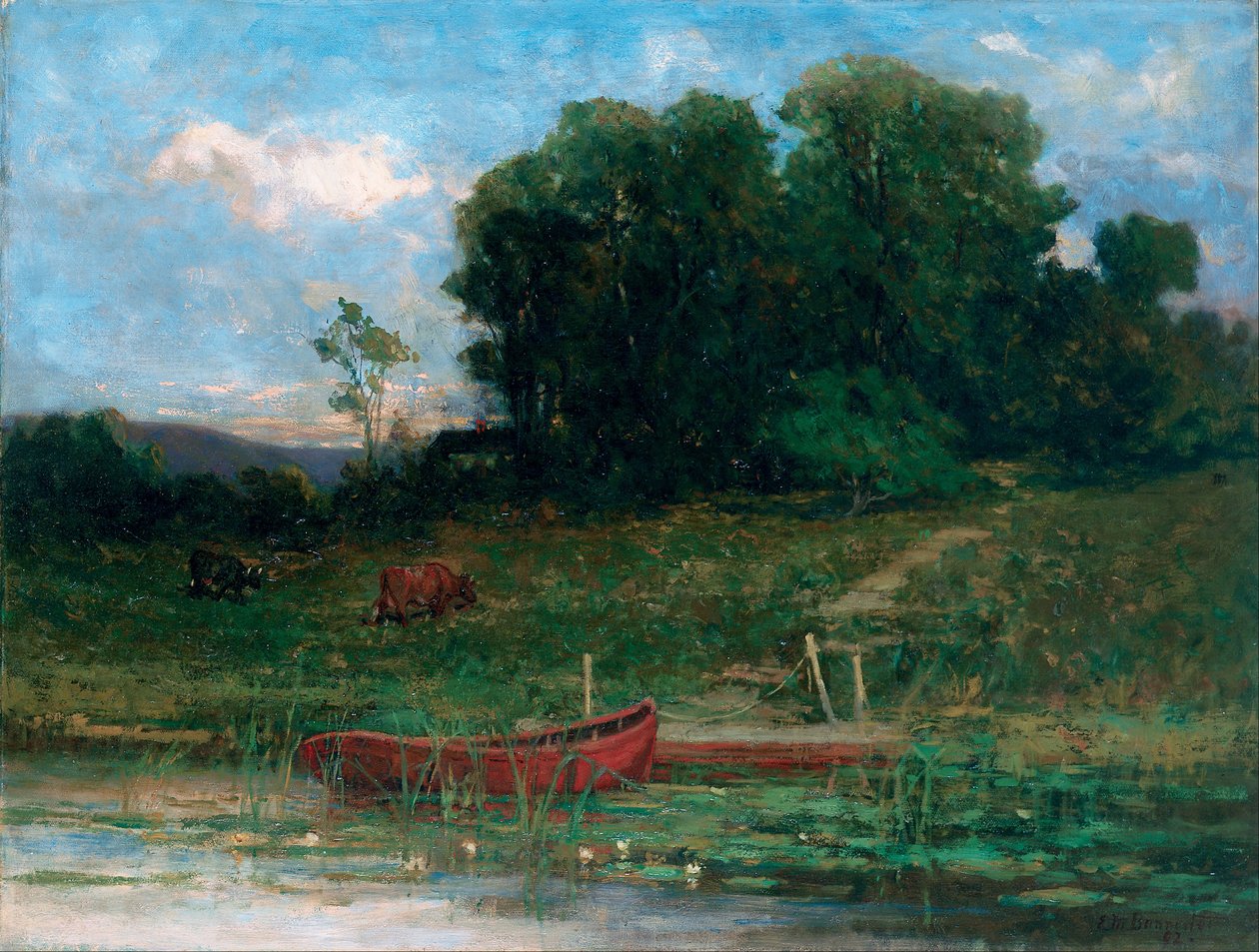Landning på gården av Edward Mitchell Bannister