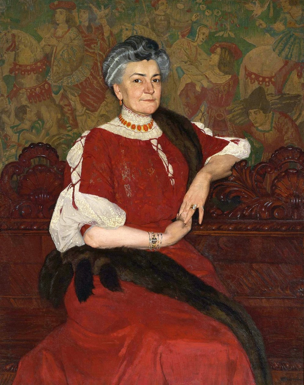 Porträtt av fru Herse av Edward Okun