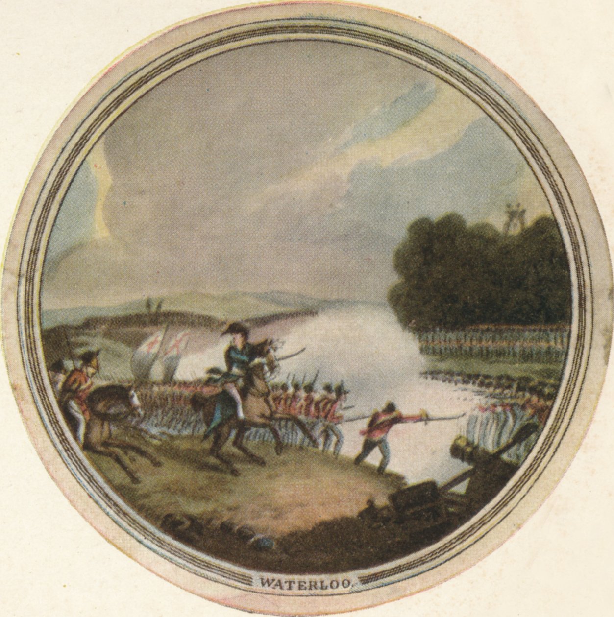 Slaget vid Waterloo, 1815, 1910 av Edward Orme