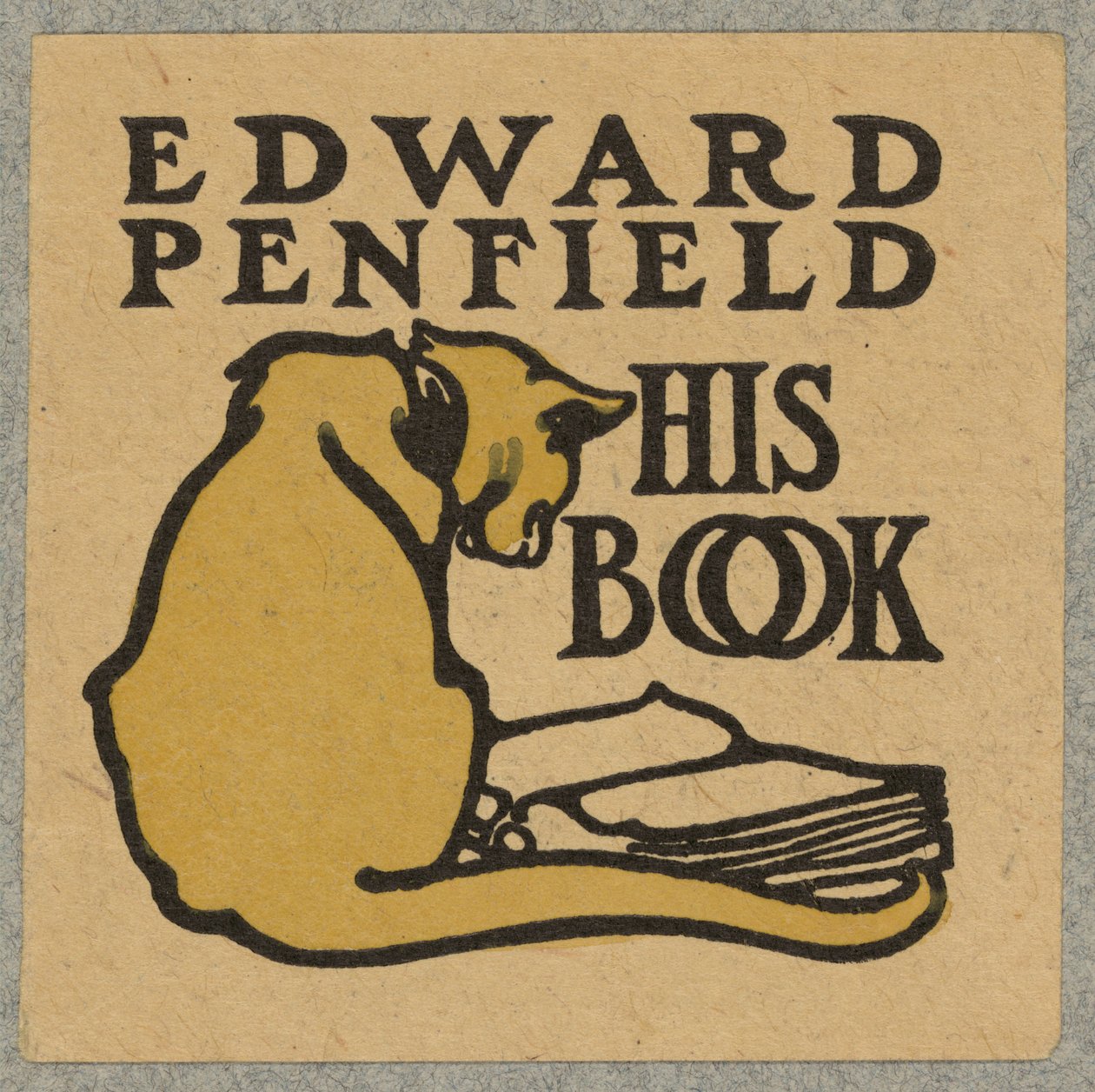 Bokskylt, ca 1900 av Edward Penfield