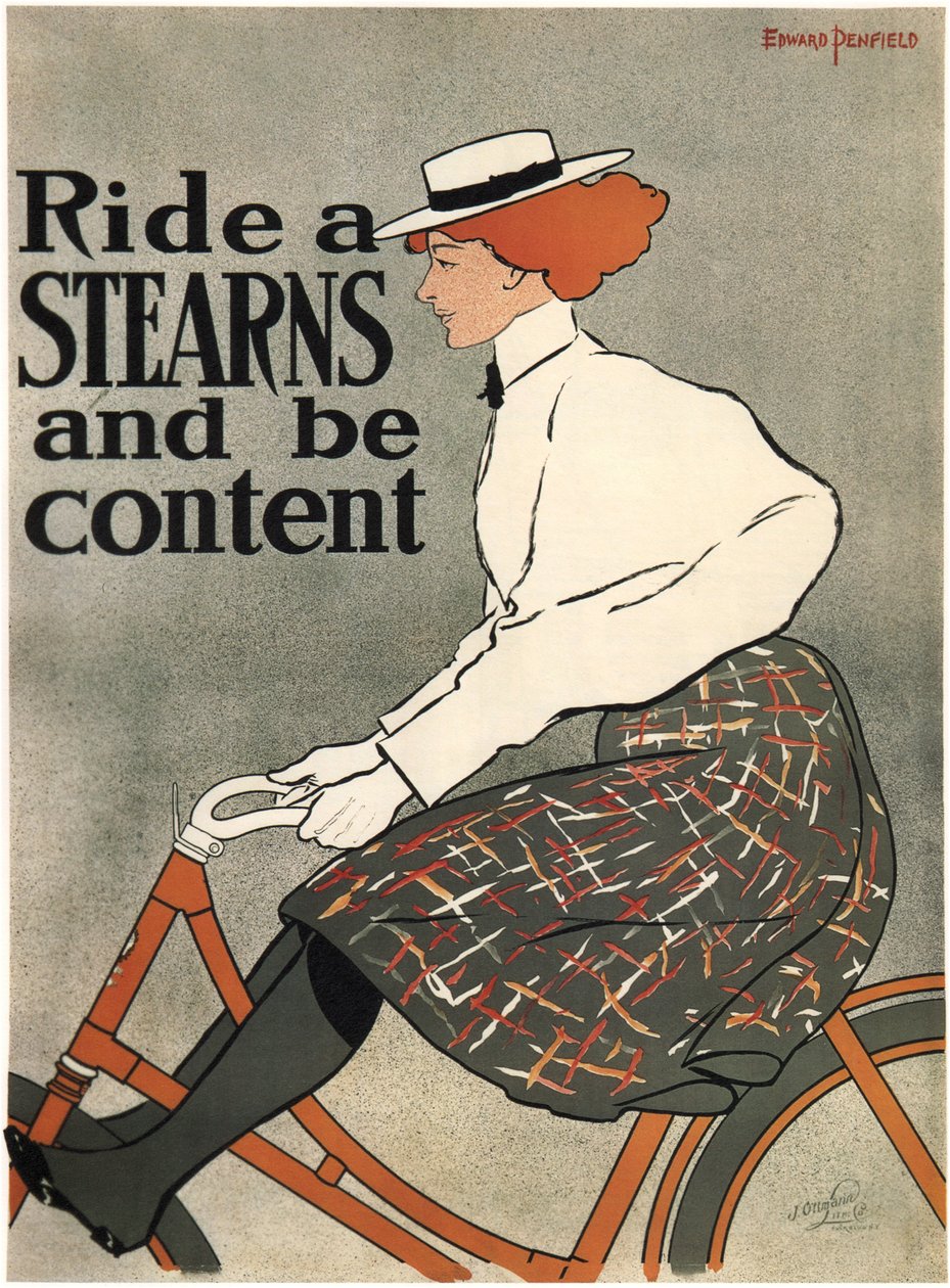 Ride a Stearns, 1896 av Edward Penfield