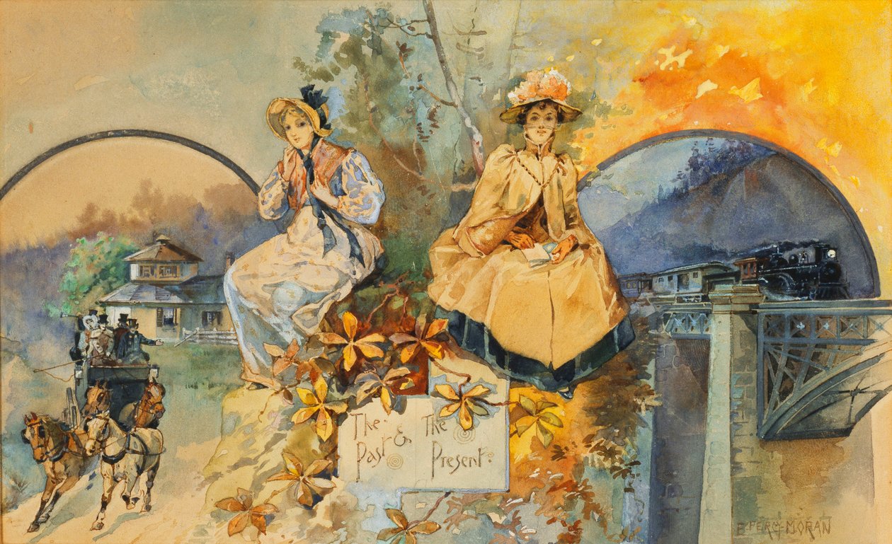 Det förflutna & nuet, av Edward Percy Moran