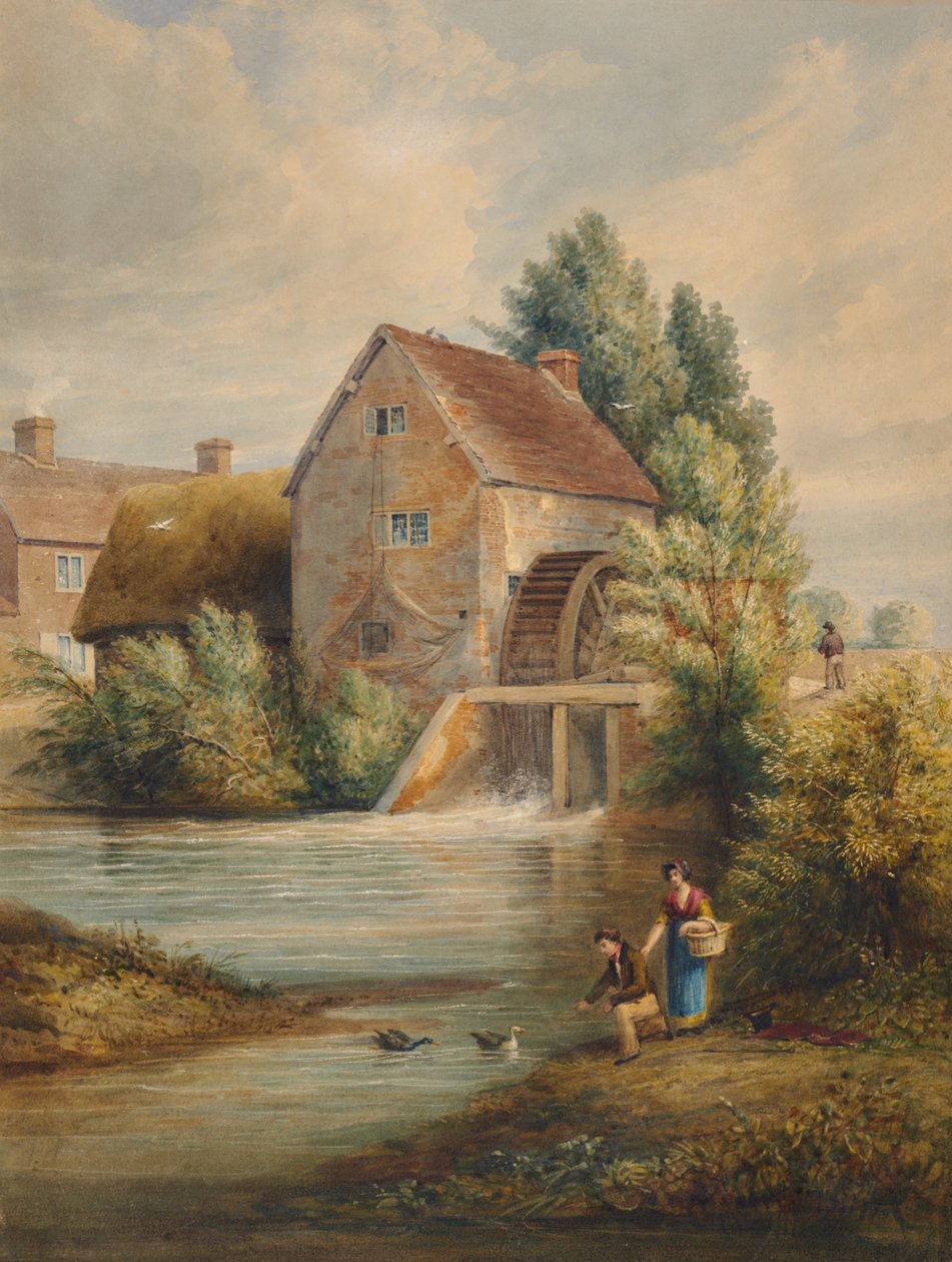 En vattenkvarn i Warwickshire av Edward Pretty