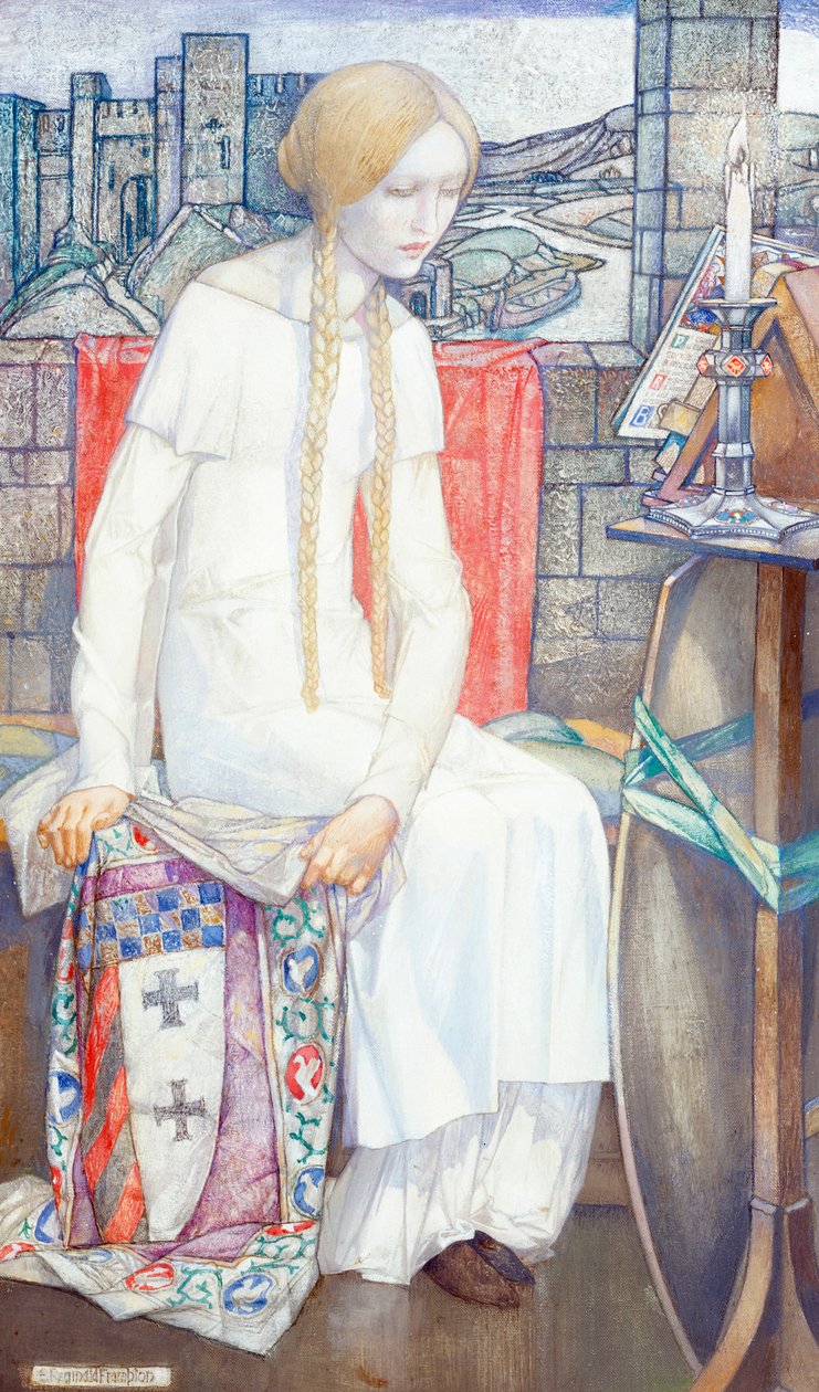 Elaine, 1921 av Edward Reginald Frampton