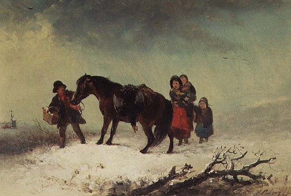 Snö scen av Edward Robert Smythe