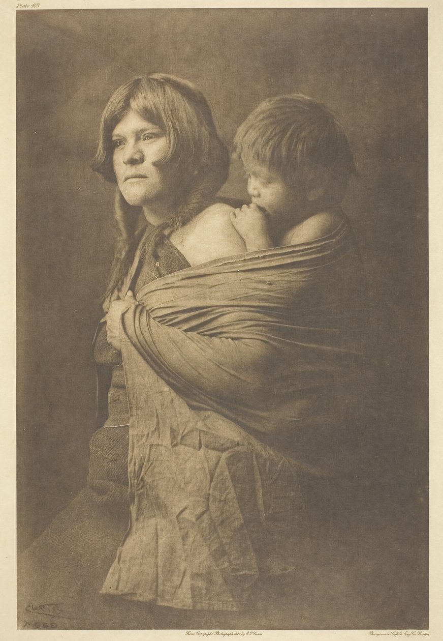En Hopi-mamma av Edward S. Curtis