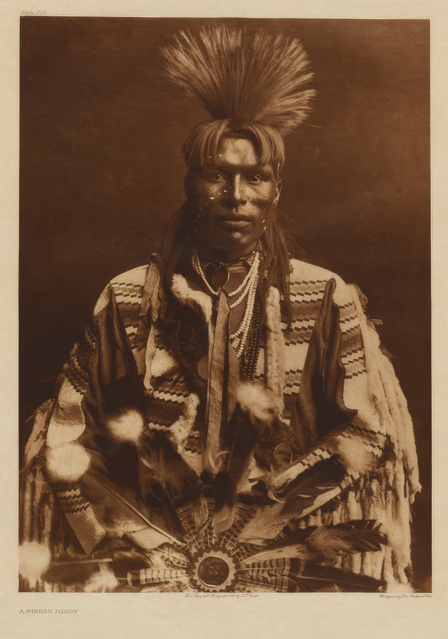 En Piegan Dandy av Edward S. Curtis